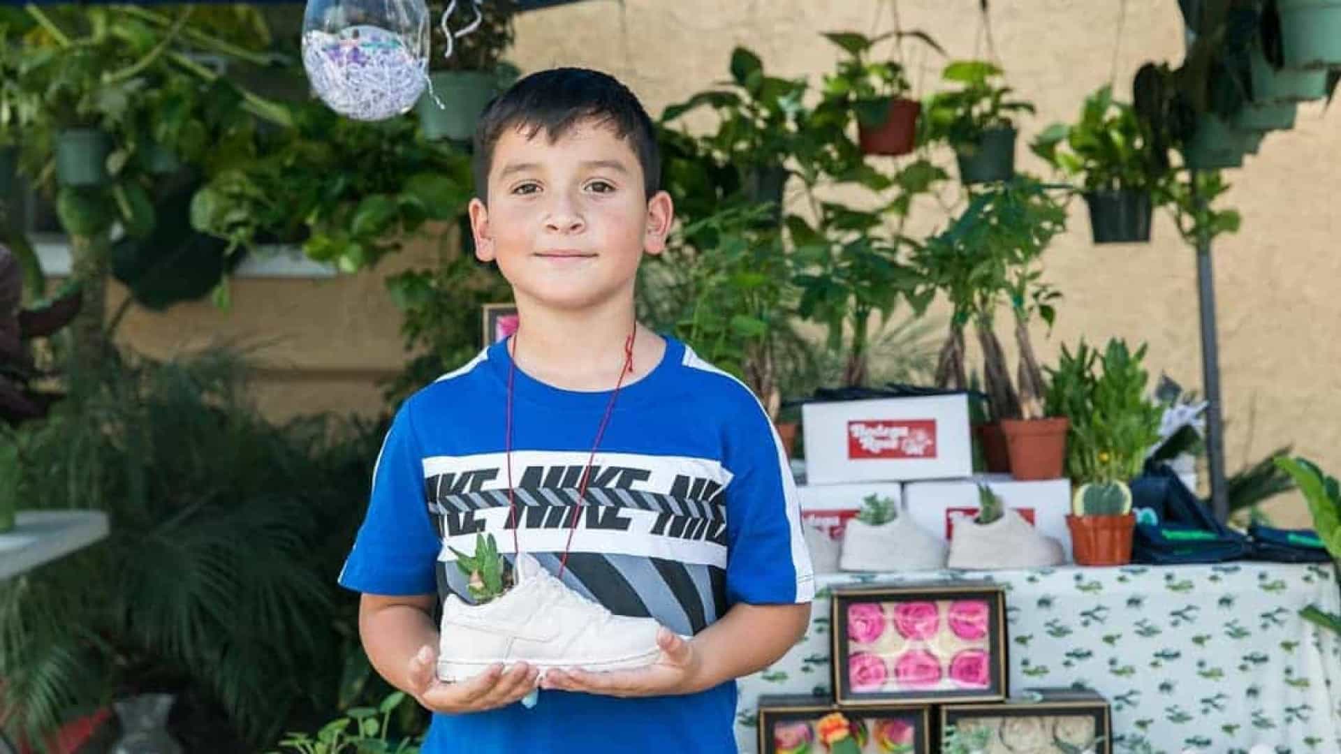 Aaron Moreno conseguiu mudar a vida da família vendendo plantas